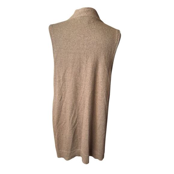 Karen Scott Sleeveless Duster Sweater 2XL Camel Capsule Transitional - Picture 5 of 7